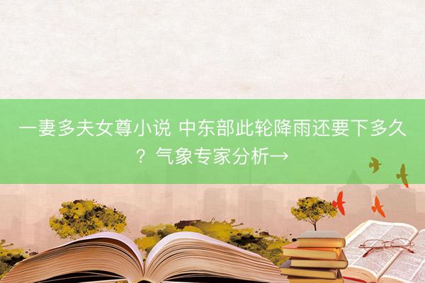 一妻多夫女尊小说 中东部此轮降雨还要下多久？气象专家分析→