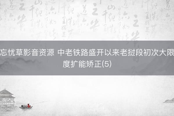 忘忧草影音资源 中老铁路盛开以来老挝段初次大限度扩能矫正(5)