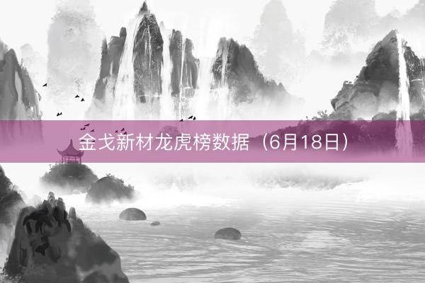 金戈新材龙虎榜数据（6月18日）